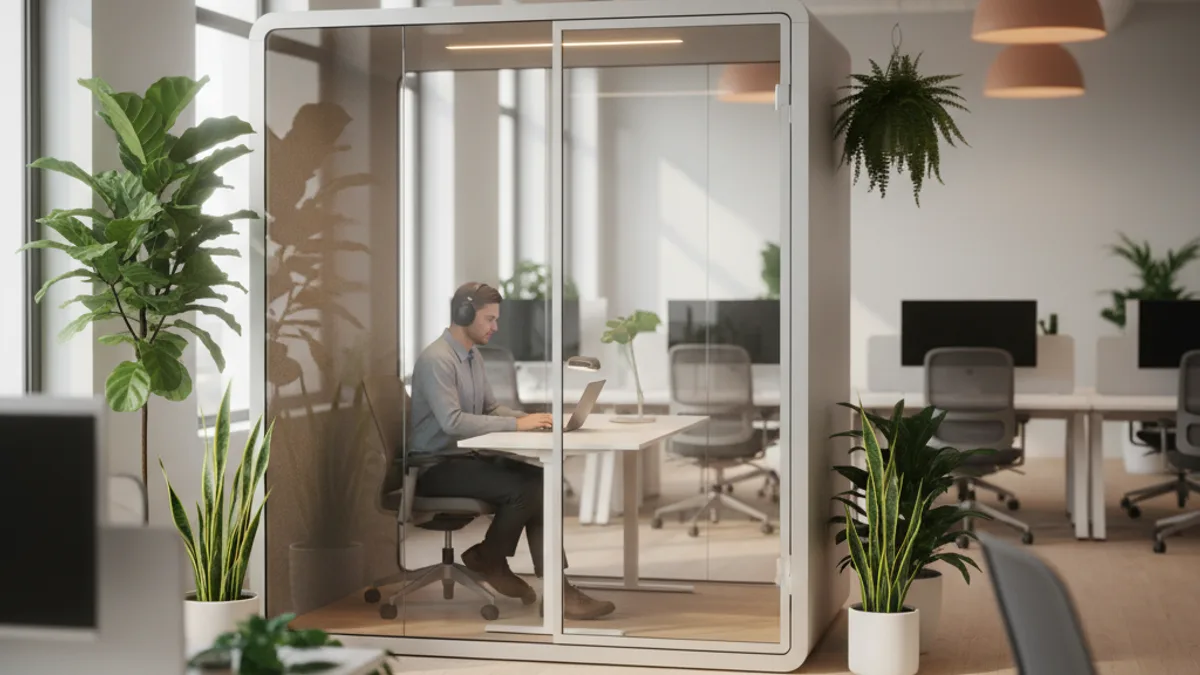 Акустичні кабіни для офісу: наукове обґрунтування та практичне застосування