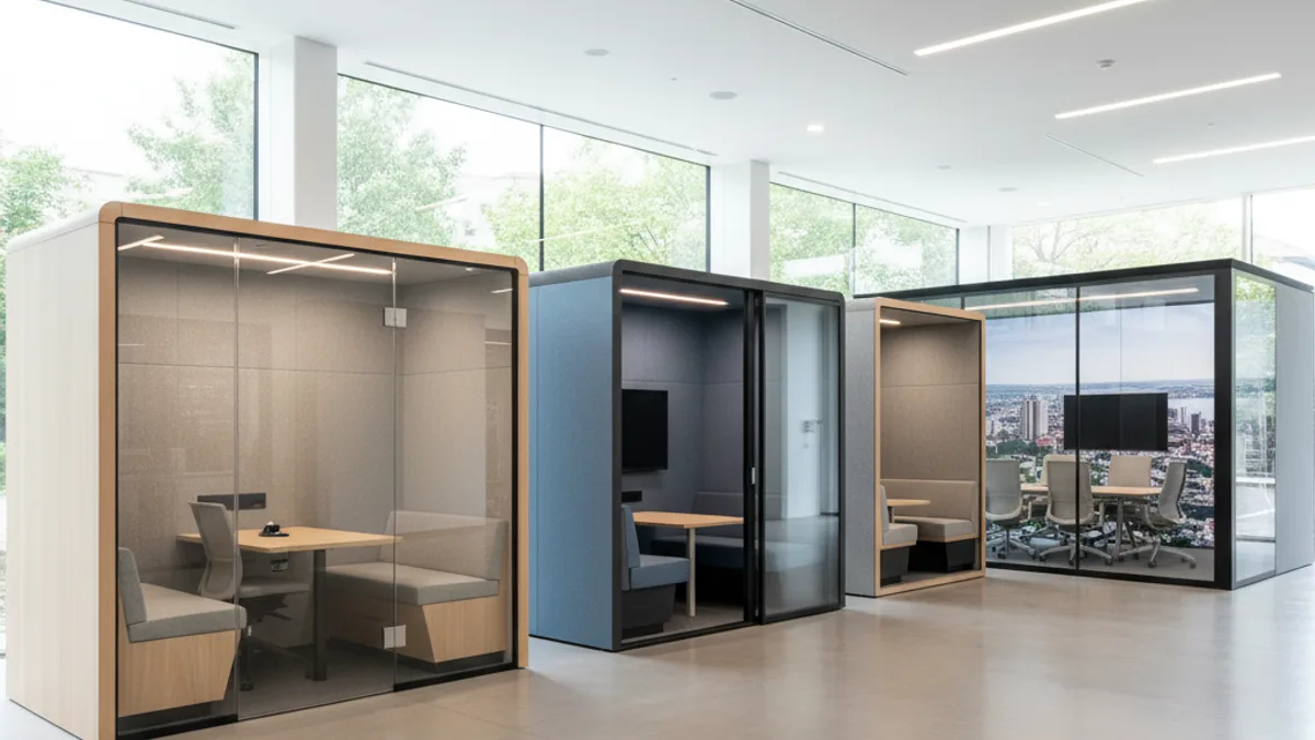 Огляд акустичних кабін для офісу: характеристики, які мають значення